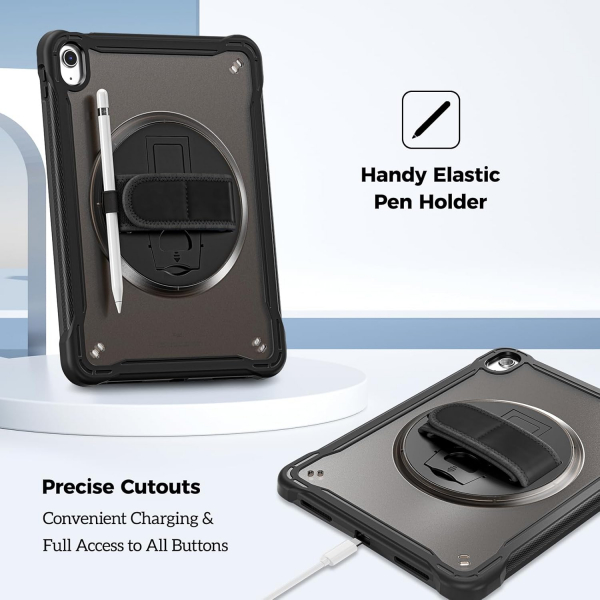 ProCase Apple iPad A16 Kickstandl Klf (11 in)-Black 
