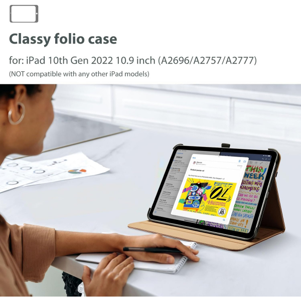 ProCase Apple iPad A16 Deri Klf (11 in)-Brown