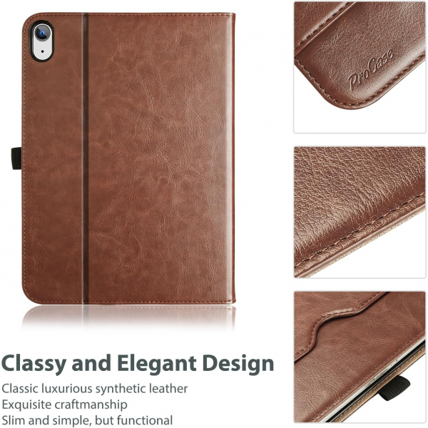 ProCase Apple iPad A16 Deri Klf (11 in)-Brown