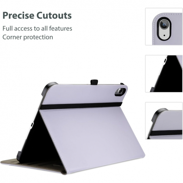 ProCase Apple iPad A16 Deri Klf (11 in)-Lightpurple