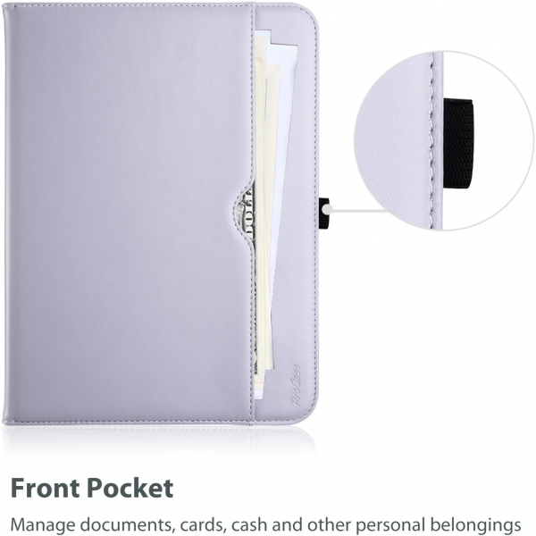 ProCase Apple iPad A16 Deri Klf (11 in)-Lightpurple