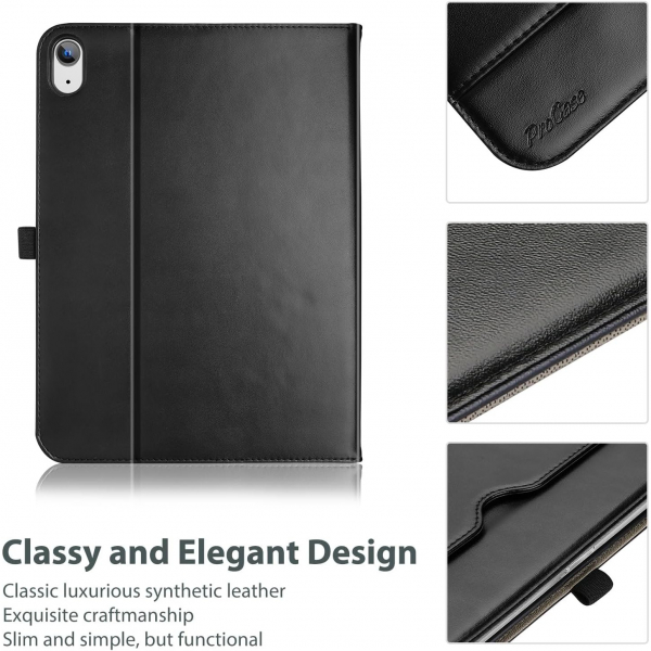 ProCase Apple iPad A16 Deri Klf (11 in)-Black