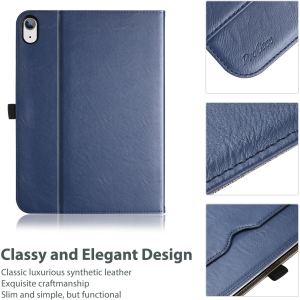 ProCase Apple iPad A16 Deri Klf (11 in)-Navy