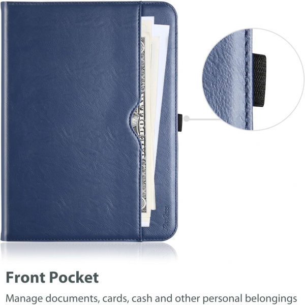 ProCase Apple iPad A16 Deri Klf (11 in)-Navy