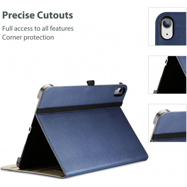 ProCase Apple iPad A16 Deri Klf (11 in)-Navy