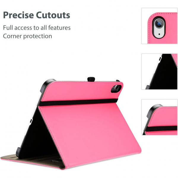 ProCase Apple iPad A16 Deri Klf (11 in)-Pink