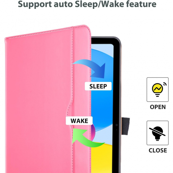 ProCase Apple iPad A16 Deri Klf (11 in)-Pink