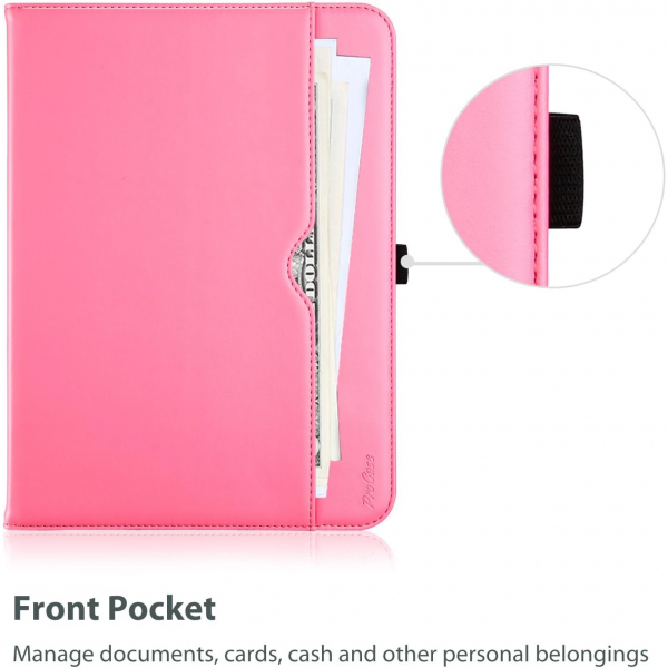 ProCase Apple iPad A16 Deri Klf (11 in)-Pink