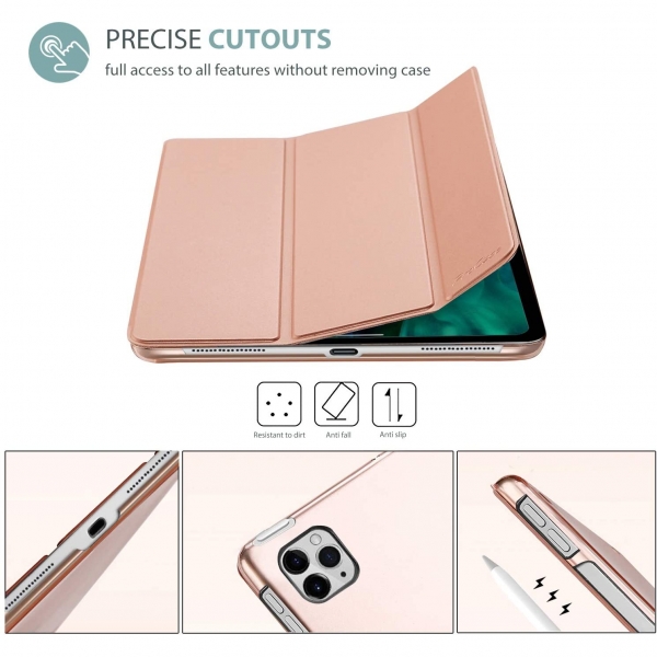 ProCase Apple iPad Pro Klf (11 in)(2.Nesil)-Rose Gold