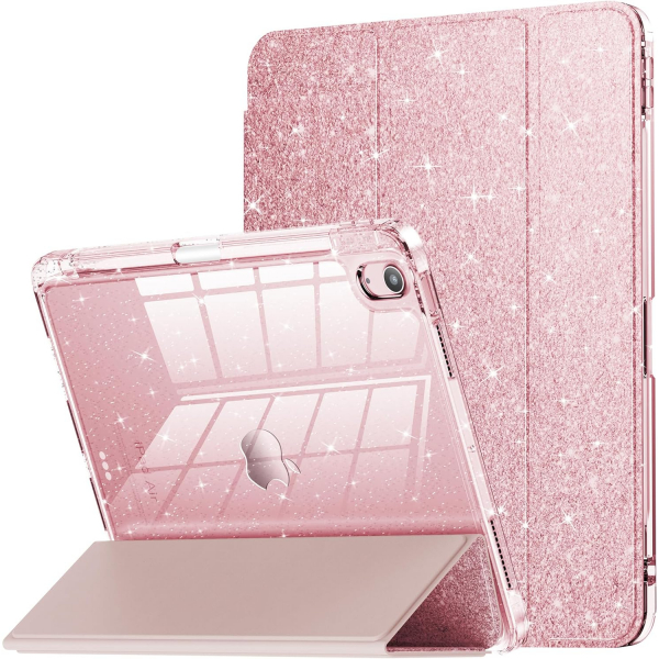 INFILAND Parlak iPad Air M2 Klf (11/10.9 in)-Rose Gold