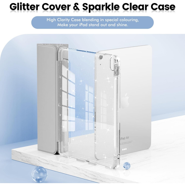 INFILAND Parlak iPad Air M2 Klf (11/10.9 in)-Silver