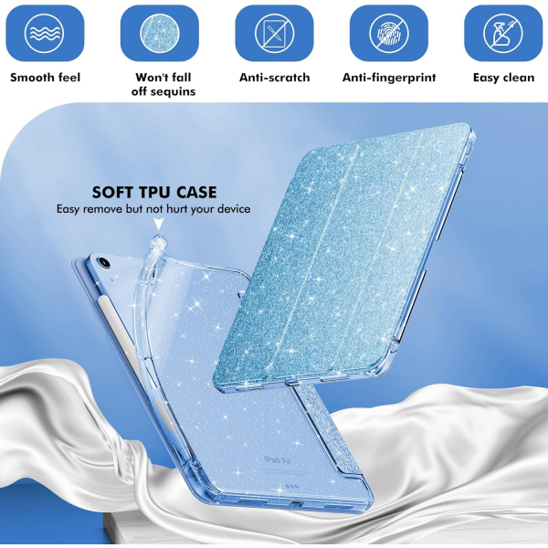INFILAND Parlak iPad Air M2 Klf (11/10.9 in)-Blue