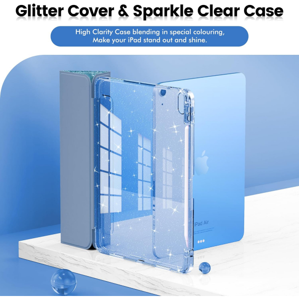 INFILAND Parlak iPad Air M2 Klf (11/10.9 in)-Blue