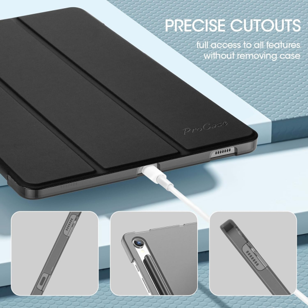 ProCase Samsung Galaxy Tab S10 FE nce Klf-Black