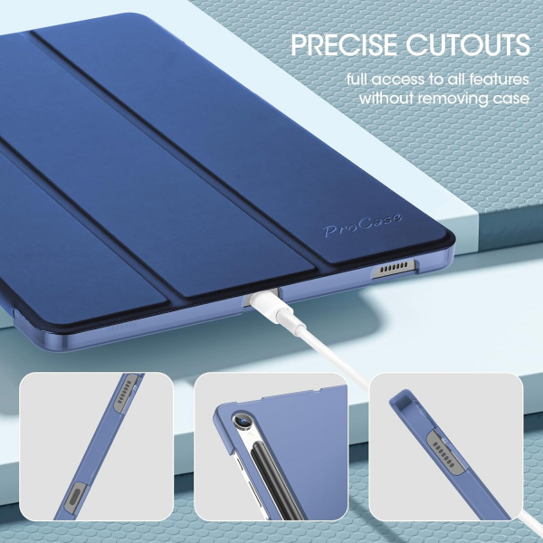 ProCase Samsung Galaxy Tab S10 FE nce Klf-Navy