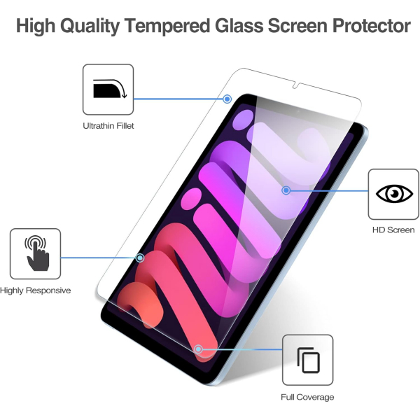 ProCase iPad Mini 7 Cam Ekran Koruyucu 