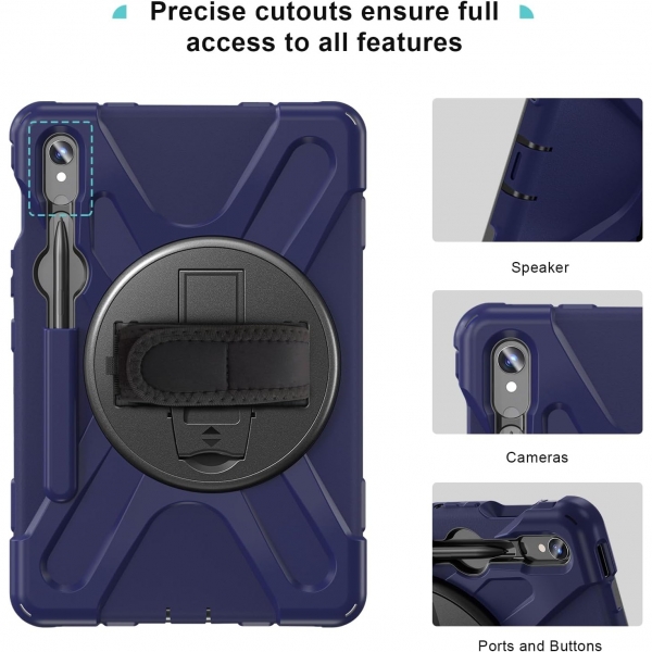 ProCase Galaxy Tab S9 FE Kickstand Klf -Navy