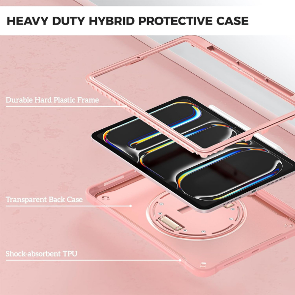 ProCase Apple iPad Pro M4 Kickstand Klf (11 in)-Pink