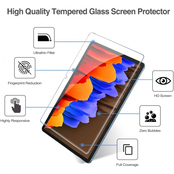 ProCase Galaxy Tab S7 Plus Cam Ekran Koruyucu (2 Adet)