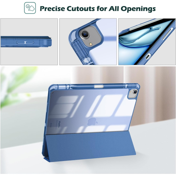 ProCase Smart Folio iPad Air M2 Klf (13 in)-Navy Blue