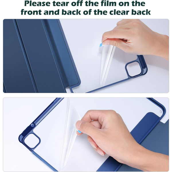 ProCase Smart Folio iPad Air M2 Klf (13 in)-Navy Blue