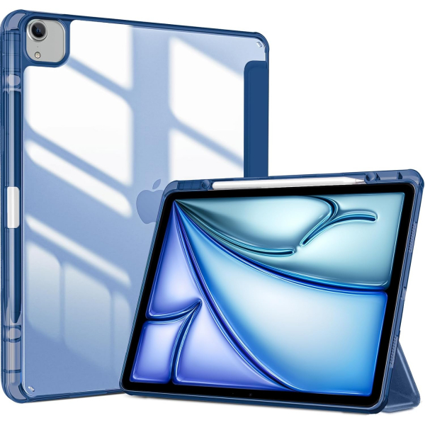 ProCase Smart Folio iPad Air M2 Klf (13 in)-Navy Blue