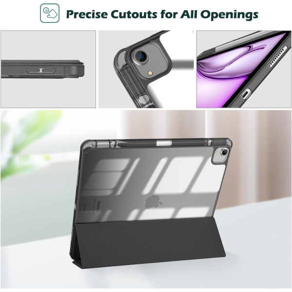 ProCase Smart Folio iPad Air M2 Klf (13 in)-Black