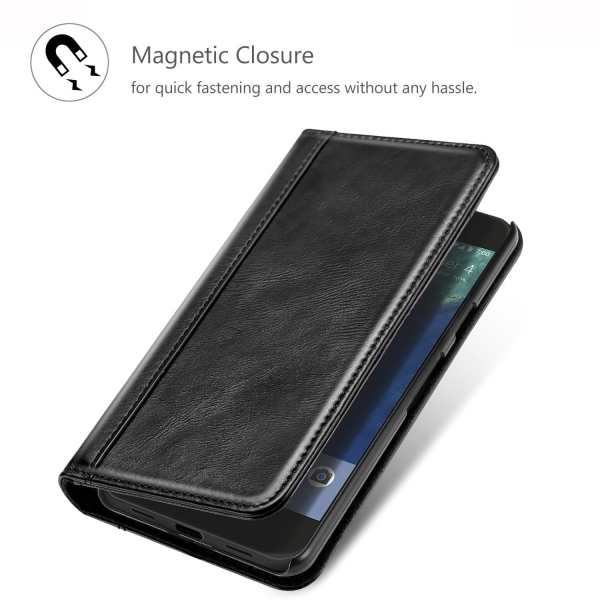 ProCase Google Pixel 2 Deri Klf-Black