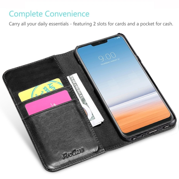 ProCase LG G7 ThinQ Czdan Klf-Black