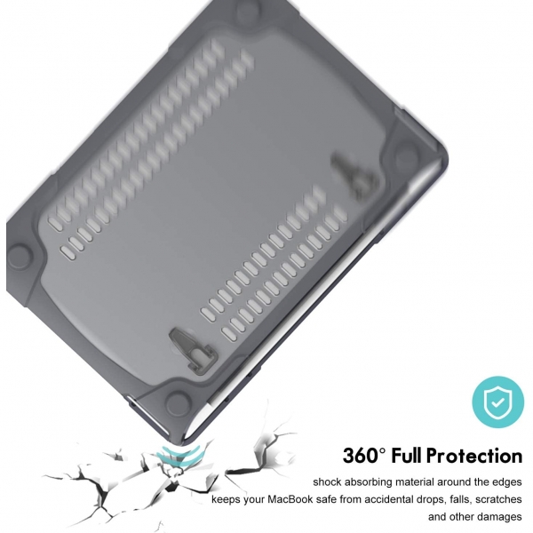 ProCase MacBook Air Standl Koruyucu Klf (13 in)(M1)-Grey