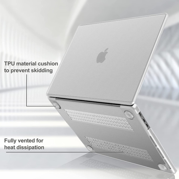 ProCase MacBook Air Sert Koruyucu Kapakl Klf (13.6 in)(2022)-Clear