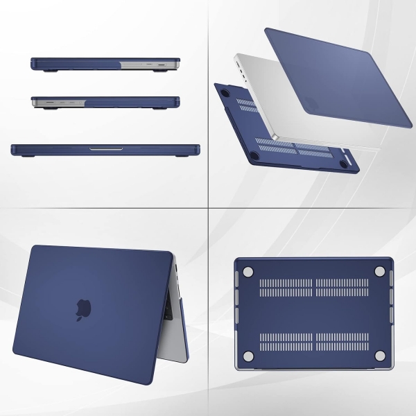 ProCase MacBook Pro nce Koruyucu Sert Klf (14 in)-Darkblue