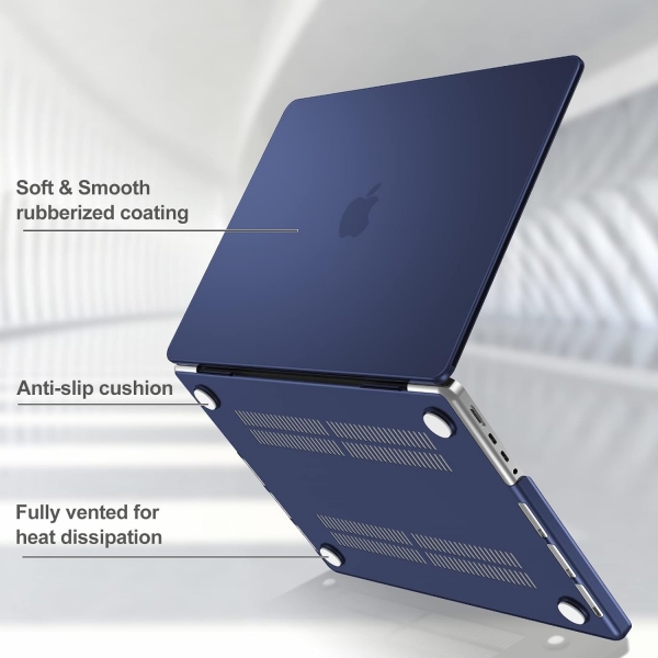 ProCase MacBook Pro nce Koruyucu Sert Klf (14 in)-Darkblue