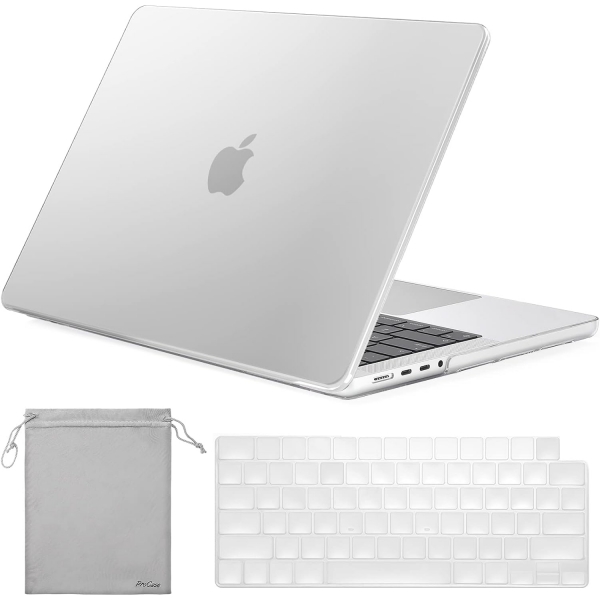 ProCase MacBook Pro nce Koruyucu Sert Klf (14 in)-Crystal