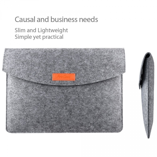 ProCase Macbook Sleeve Klf (15 - 15.4 in)-Grey