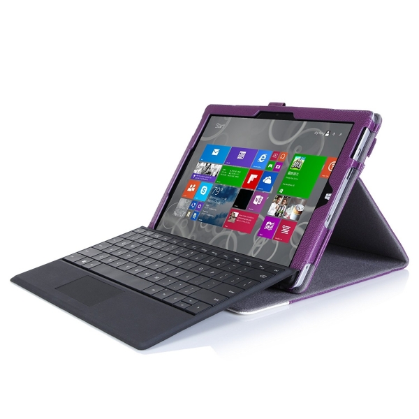 ProCase Microsoft Surface 3 Standl Kapak Klf (10.8 in)-Purple