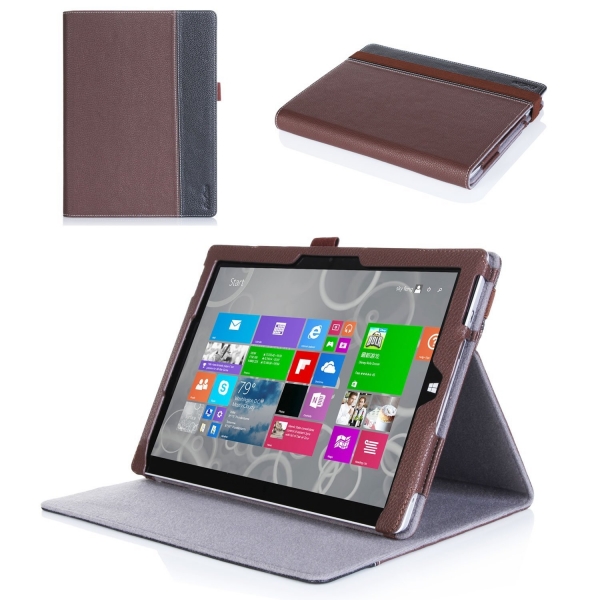 ProCase Microsoft Surface 3 Standl Kapak Klf (10.8 in)-Brown