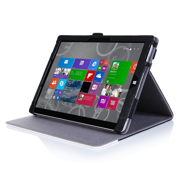 ProCase Microsoft Surface 3 Standl Kapak Klf (10.8 in)-Black