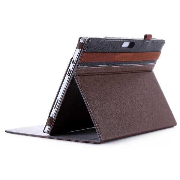 ProCase Microsoft Surface 3 Standl Kapak Klf (12 in)-Brown