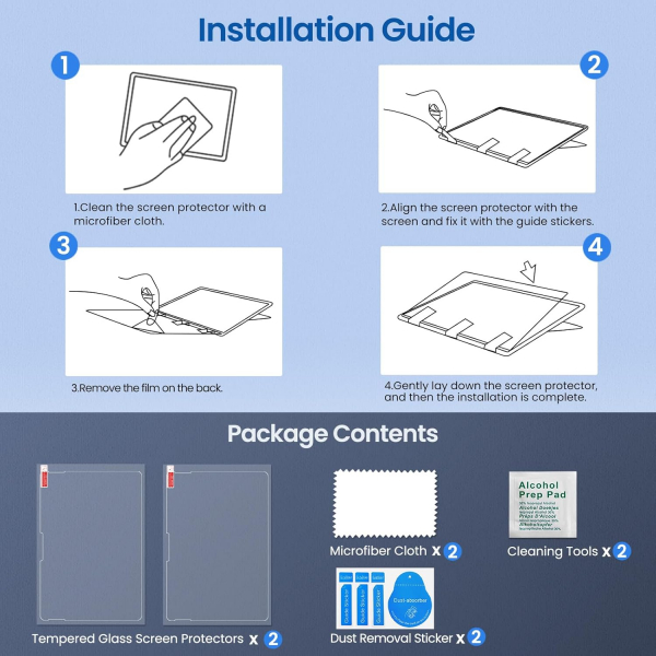 MoKo Microsoft Surface Pro 12 Ekran Koruyucu (2Adet)