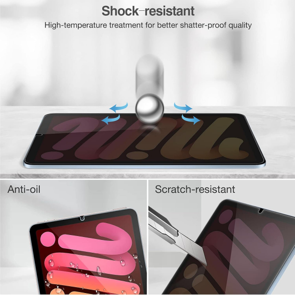 ProCase iPad Mini 7 Privacy Ekran Koruyucu (2 Adet)