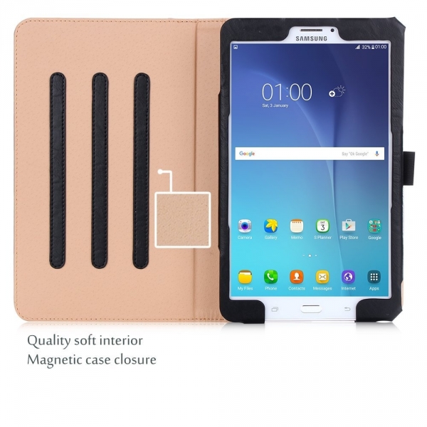 ProCase Samsung Galaxy Tab E Deri Klf (8.0 in)-Black