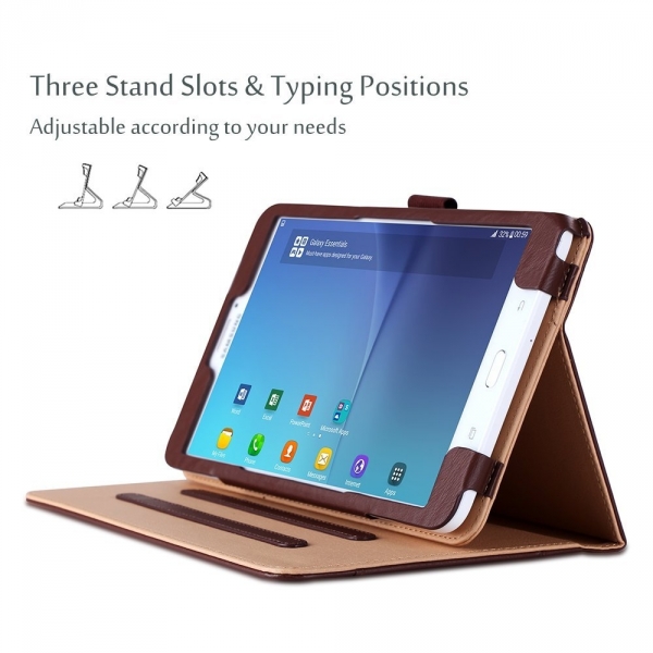 ProCase Samsung Galaxy Tab E Deri Klf (8.0 in)-Brown