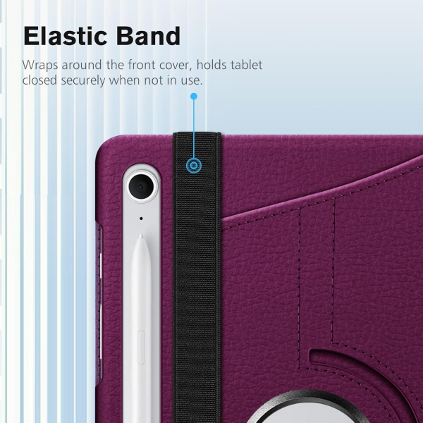 Fintie Samsung Galaxy Tab S10 FE Rotating Klf-Purple