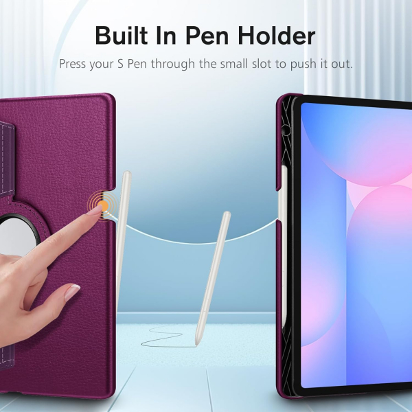 Fintie Samsung Galaxy Tab S10 FE Rotating Klf-Purple