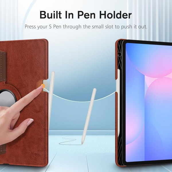 Fintie Samsung Galaxy Tab S10 FE Rotating Klf-Brown