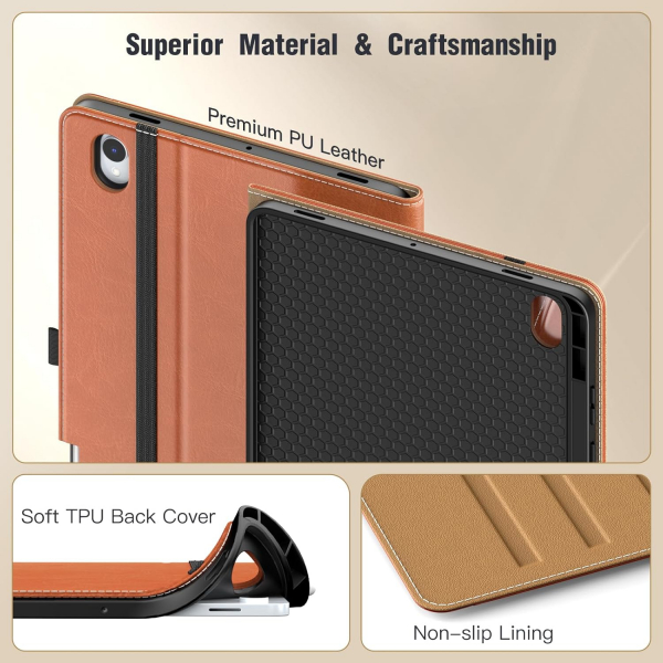 MoKo Samsung Galaxy Tab S11 Standl Klf -Brown