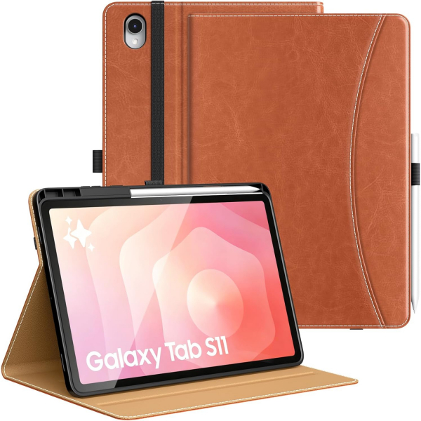 MoKo Samsung Galaxy Tab S11 Standl Klf -Brown
