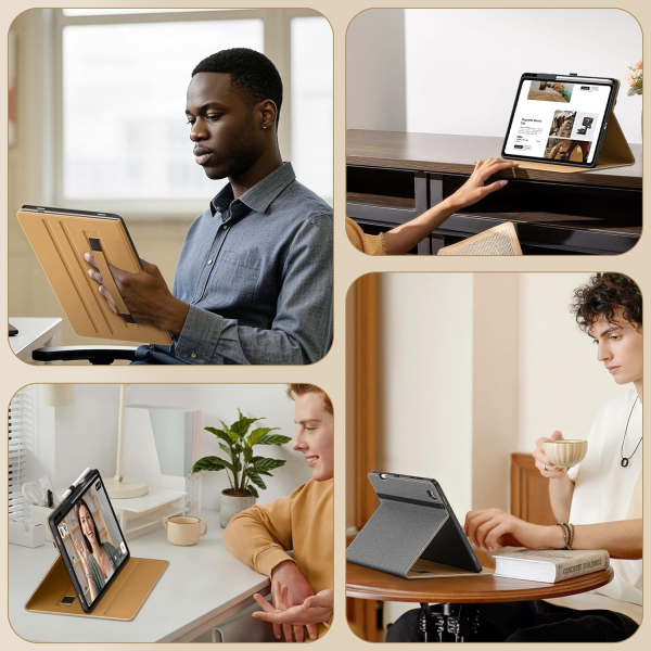 MoKo Samsung Galaxy Tab S11 Standl Klf -Grey Brown