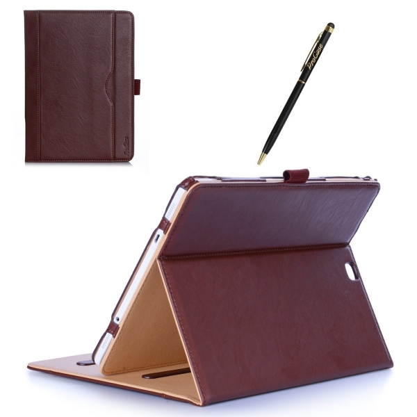 ProCase Samsung Galaxy Tab S3 9.7 Stand Kapak Klf-Brown